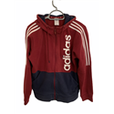 Adidas Mens Red and Blue Hoodie Size M