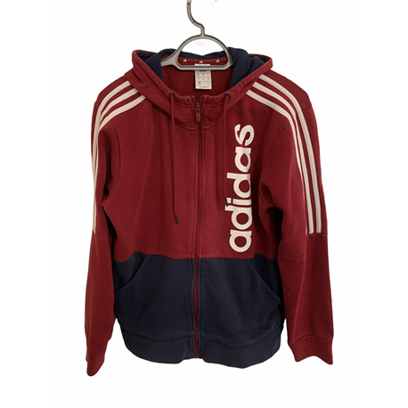 Adidas Mens Red and Blue Hoodie Size M