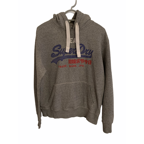 Superdry Vintage Mens Grey Hoodie Size XL