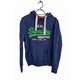 Superdry Vintage Mens Blue Hoodie Size S