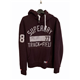 Superdry Track and Field Womens Burgundy Hoodie Size M