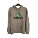 Adidas Womens Grey and Green Hoodie Size M