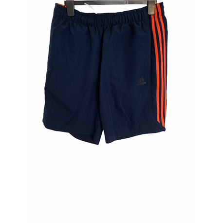 Adidas Sports Essential Mens Blue and Orange Shorts Size L 15 Inch Waist Laid Flat