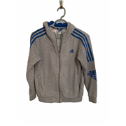 Adidas Boys Grey Hoodie Size 11/12 Years