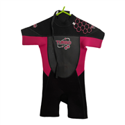 TWF Girls Pink and Black Wetsuit Size 6-7 Years