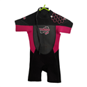 TWF Girls Pink and Black Wetsuit Size 6-7 Years