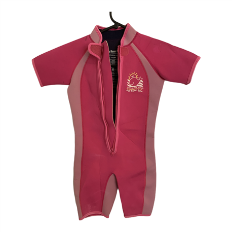 JoJo Maman Bebe Girls Pink Wetsuit Size 4-5 Years