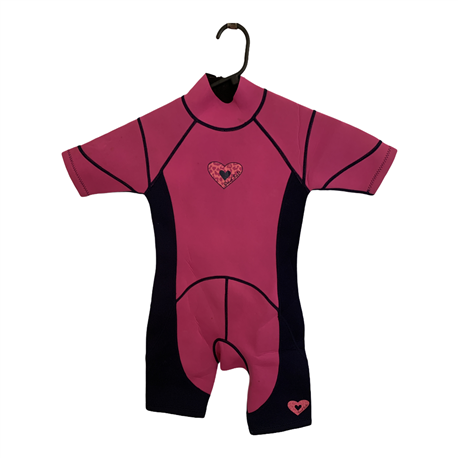 St Bernard Girls Pink and Blue Wetsuit Size 6-7 Years