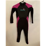 Waihui Girls Pink and Black Wetsuit Size 9-10 Years