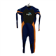 Waihui Girls Blue Black and Orange Wetsuit Size 9-10 Years