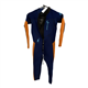 Waihui Girls Blue Black and Orange Wetsuit Size 9-10 Years