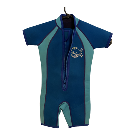 JoJo Maman BeBe Boys Blue Wetsuit Size 1-2 Years