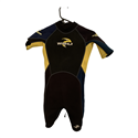 Waihui Boys Blue Black and Yellow Wetsuit Size 11-12 Years