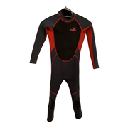 Waihui Boys Black Grey and Red Wetsuit Size 9-10 Years