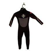 Two Bare Feet Boys Black White and Red Wetsuit Size 6 Years