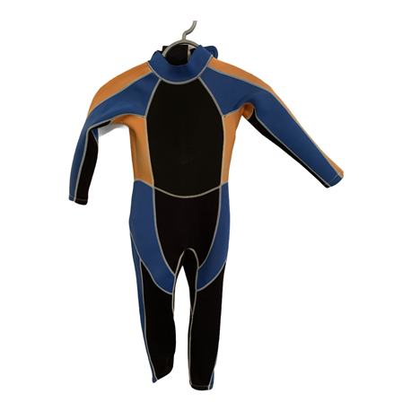 Crane Sports Boys Blue Orange and Black Wetsuit Size 7-8 Years