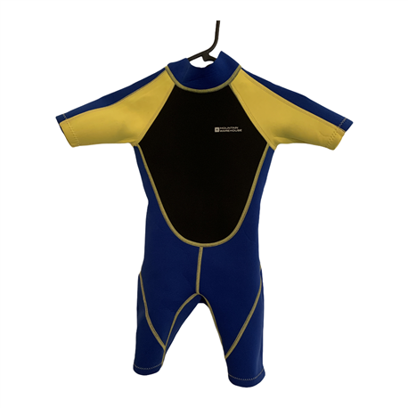 Mountain Warehouse Boys Yellow Blue and Black Wetsuit Size 5-6 Years