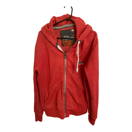 Superdry Mens Red Hoodie Size XL