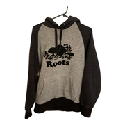 Roots Mens Grey Hoodie Size M