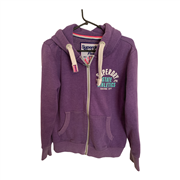 Superdry Womens Purple Hoodie Size Uk 16