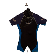 TWF Mens Black Blue and Purple Wetsuit Uk Size SM