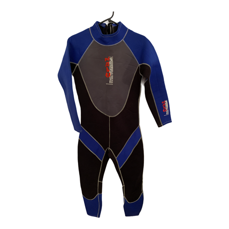 Nalu Wavewear Mens Black and Blue Wetsuit Uk Size 38 Chest