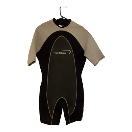 Tribord Mens Black and Grey Wetsuit Uk Size Eur 44