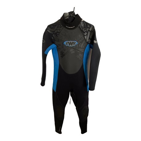 TWF Mens Blue and Black Wetsuit Uk Size SM