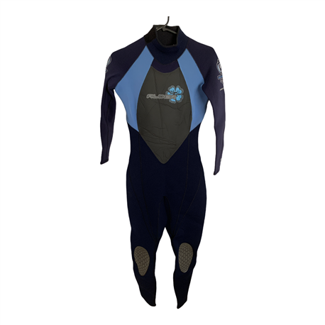 Alder Womens Blue and Black Wetsuit Size 12