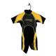 Pegaso Womens Black and Yellow Wetsuit Size XS