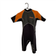 Pegaso Womens Black and Orange Wetsuit Size M