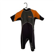 Pegaso Womens Black and Orange Wetsuit Size M