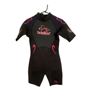 Waihui Womens Black and Pink Wetsuit Size 12-14