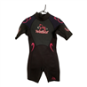 Waihui Womens Black and Pink Wetsuit Size 12-14