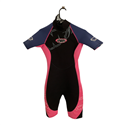 TWF Womens Black Pink and Purple Wetsuit Size 10