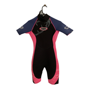 TWF Womens Black Pink and Purple Wetsuit Size 10