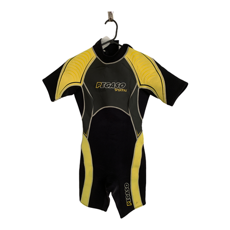 Pegaso Womens Black and Yellow Wetsuit Size See Description