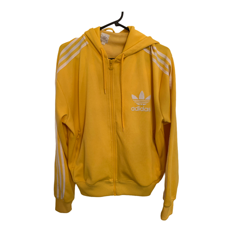 Adidas Mens Yellow Hoodie Size L