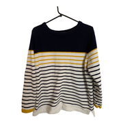 Joules Blue White and Yellow Knitwear Womens Jumper Size Uk 16