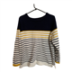 Joules Blue White and Yellow Knitwear Womens Jumper Size Uk 16