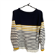 Joules Blue White and Yellow Knitwear Womens Jumper Size Uk 16