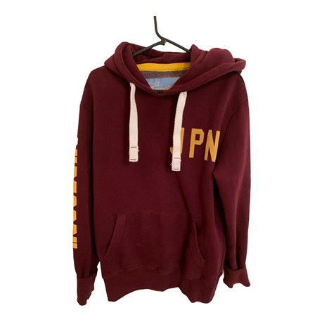 Superdry Mens Burgundy Hoodie Size XL