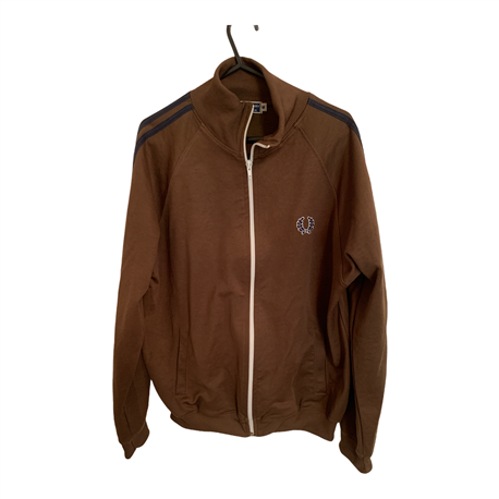 Fred Perry Mens Brown Tracksuit Jacket Size M