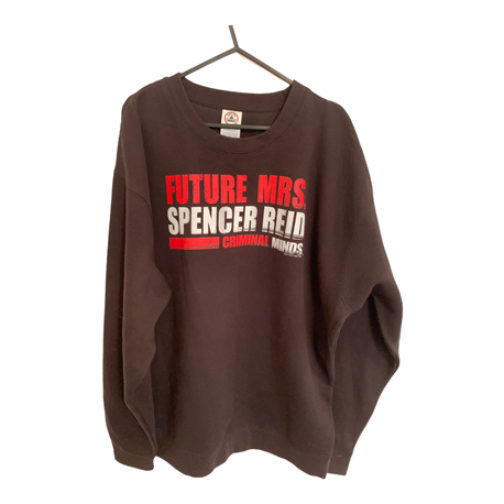 Dellta Black Future Mrs Spencer Reid Criminal Minds Mens Jumper Size XL