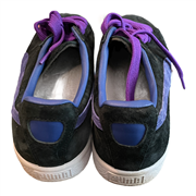 Puma Black and Purple Clyde Mens Trainers Size Uk 9 361466-02