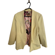 Ted Baker Womens Yellow Blazer Size 3