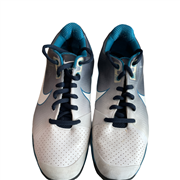 Nike White Grey and Blue Lunarlite Vapor Tennis Shoes Mens Trainers Size Uk 10 385744-400