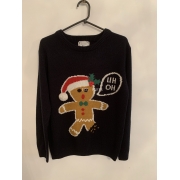 Atmosphere Mens UH OH Gingerbread Man Christmas Jumper Uk Size S