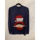 Redherring Blue Christmas Jumper Santa Front and Back Mens Uk Size Small