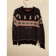 Fatface Blue Christmas Jumper Mens Uk Size M